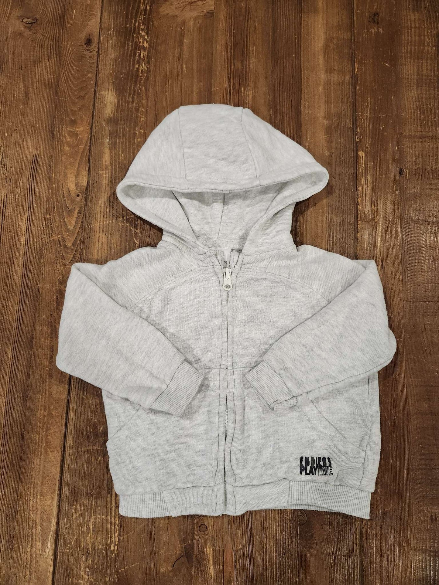 Zara zip up hoody, 12-18M, EUC, Kids 18 Month (12-18M)