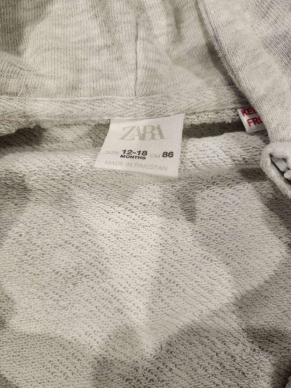 Zara zip up hoody, 12-18M, EUC, Kids 18 Month (12-18M)