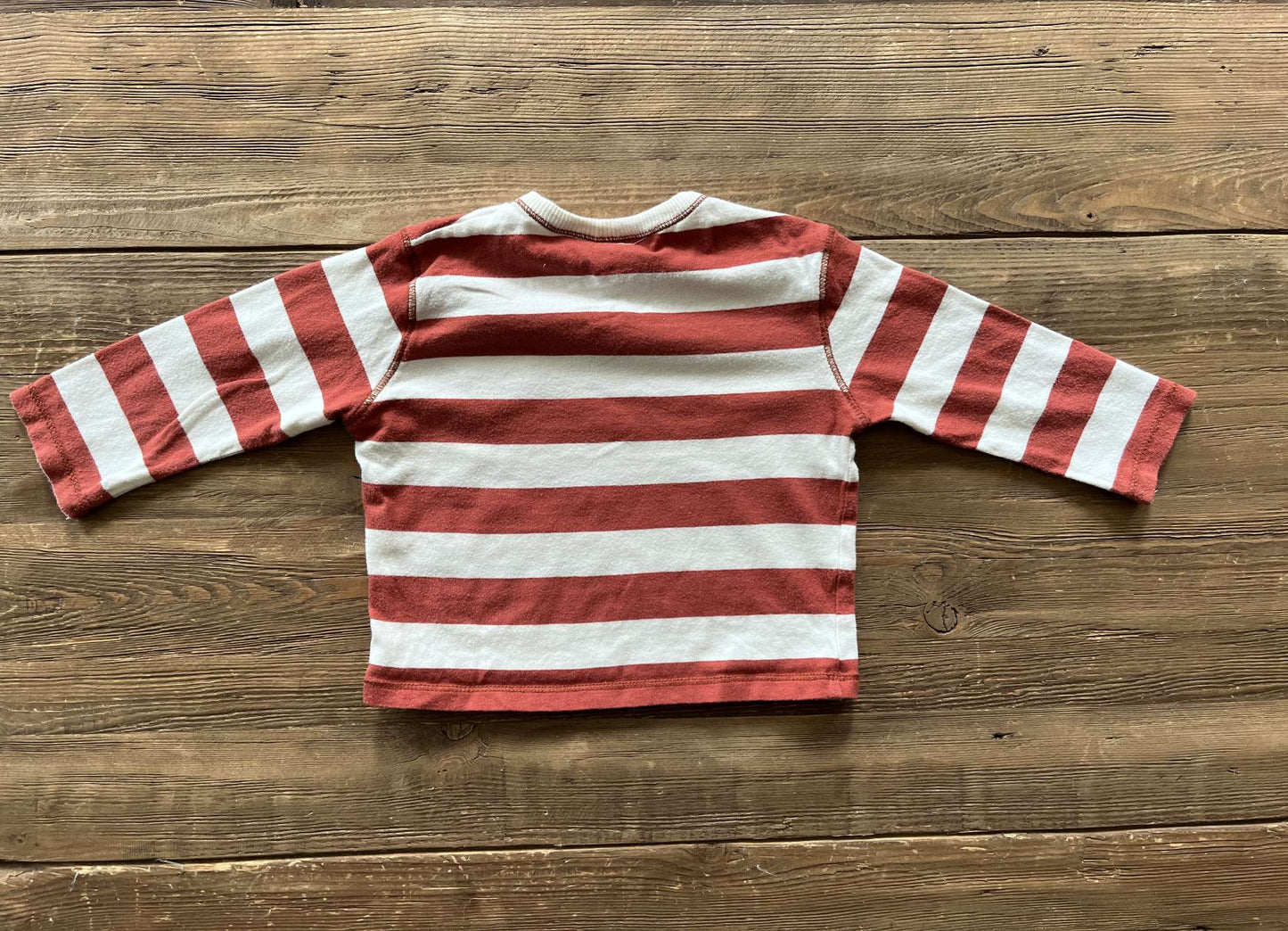 Zara stripe shirt, 6-9M, VGUC, Kids 9 Month (6-9M)