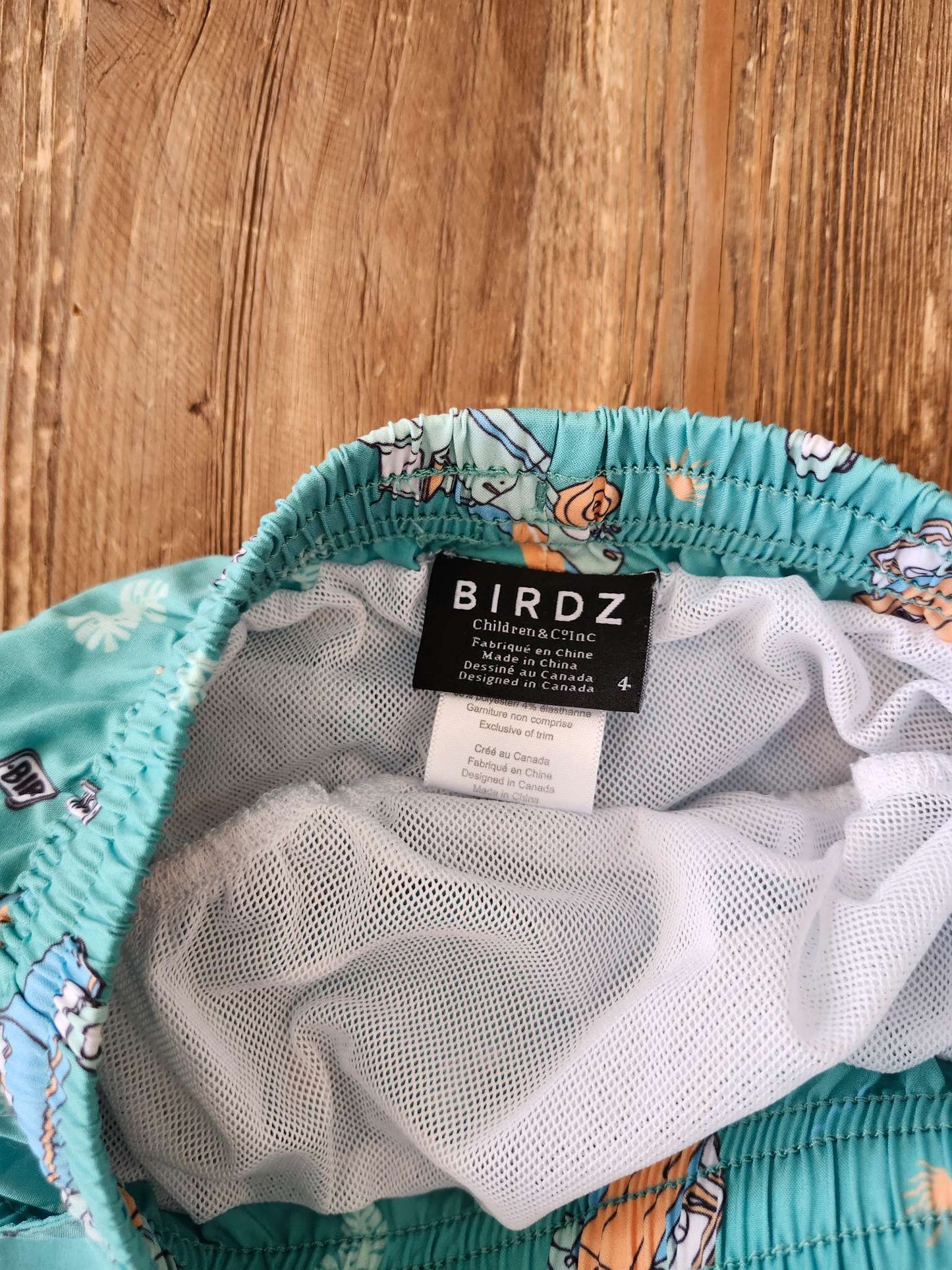 Birdz swim shorts, 4T, like new, Kids 4/4T