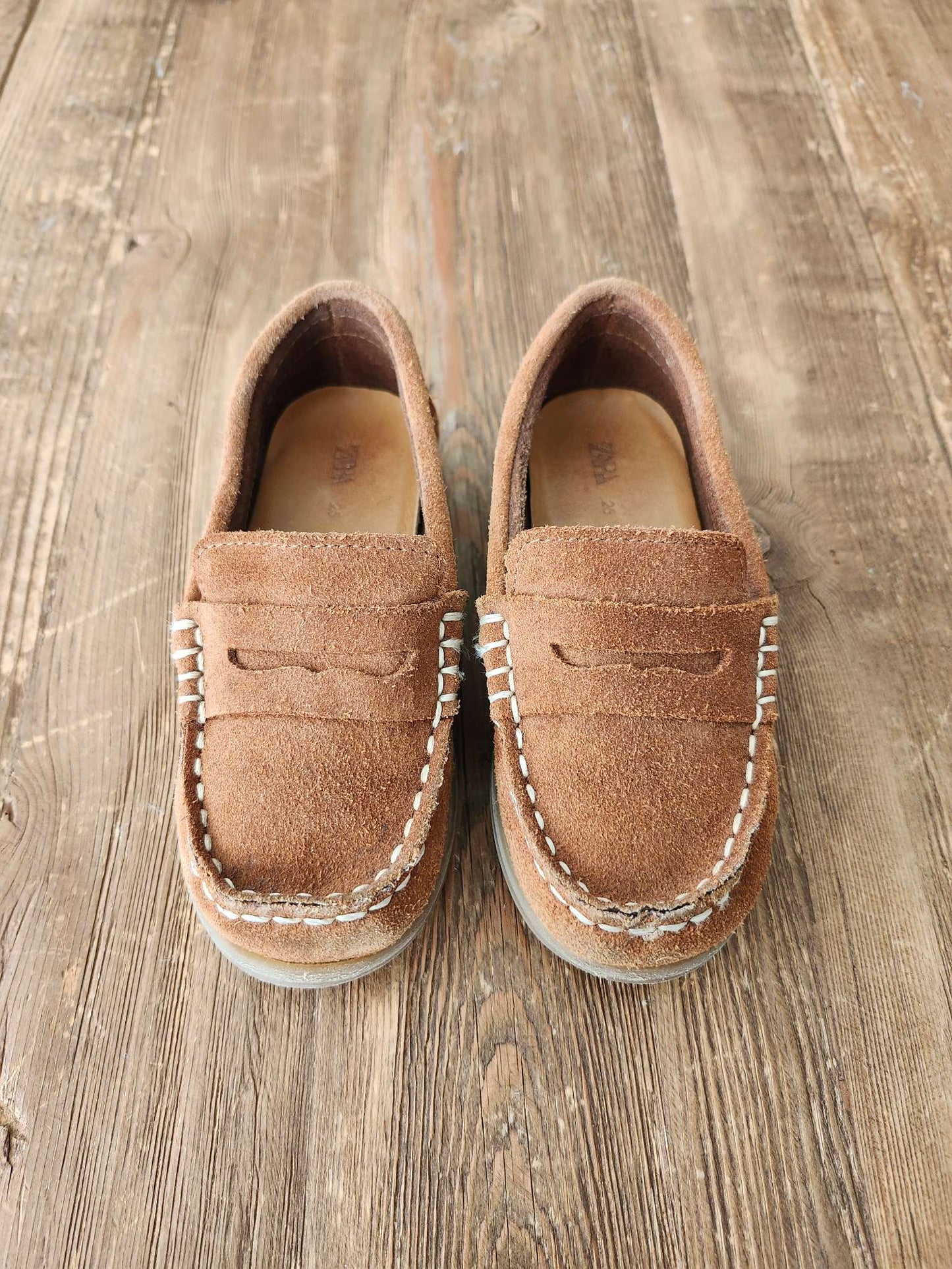 Zara suede loafers, EUR 25 (size 8.5 US), VGUC, Shoes 8.5 (Toddler:2-4yr)