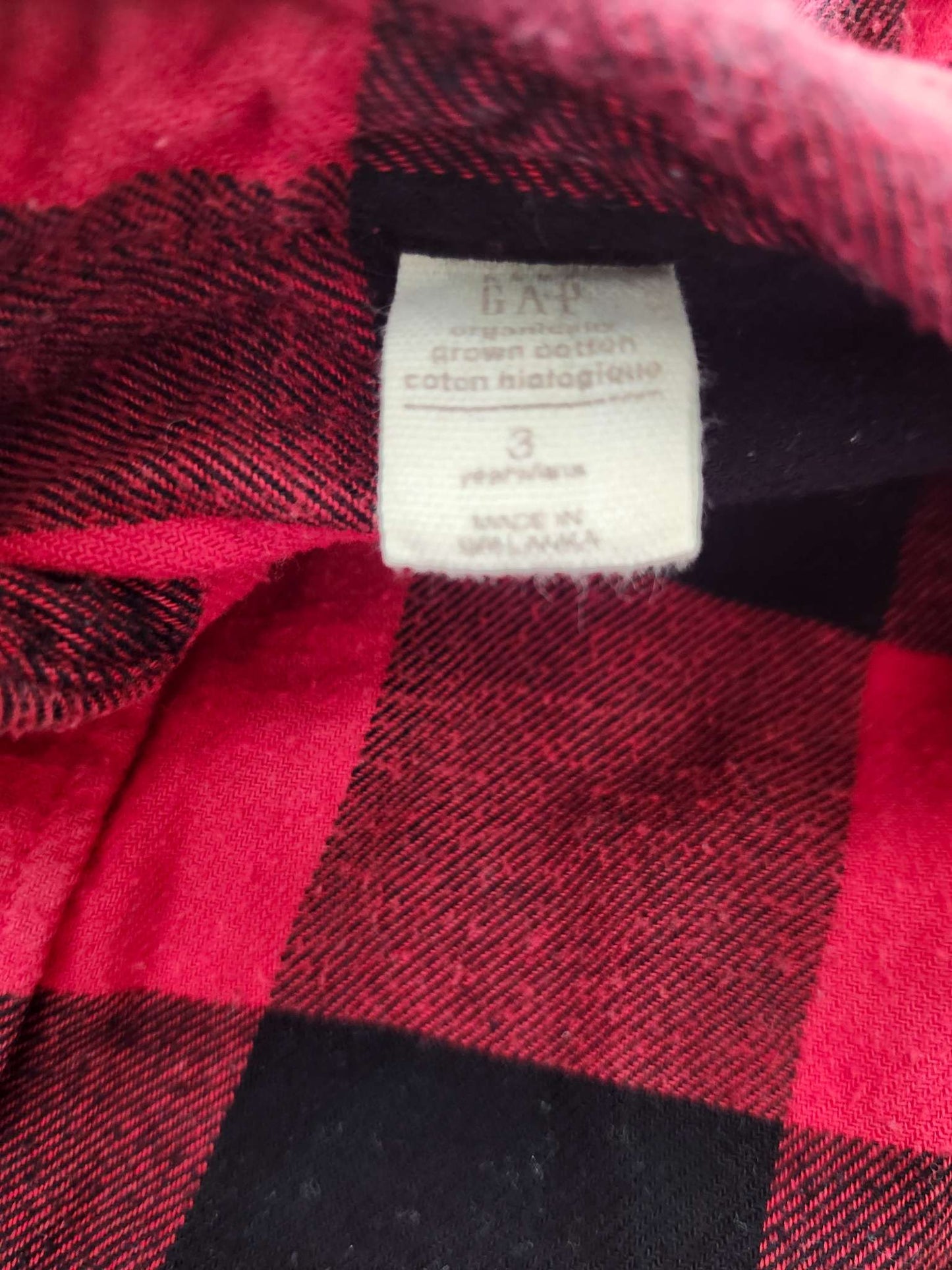 Gap buffalo plaid button up shirt, 3T, Kids 3T