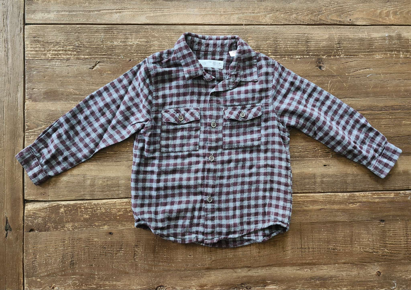 Zara plaid shirt, 2-3T, Kids 2T