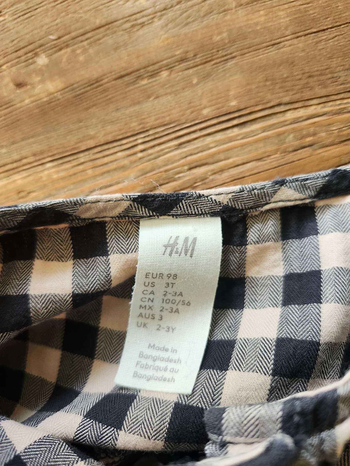 H&M gingham dress, 3T, Kids 3T