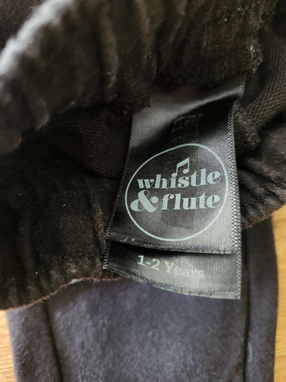 Whistle & Flute joggers, black, 1-2T, Kids 24 Month (18-24M)