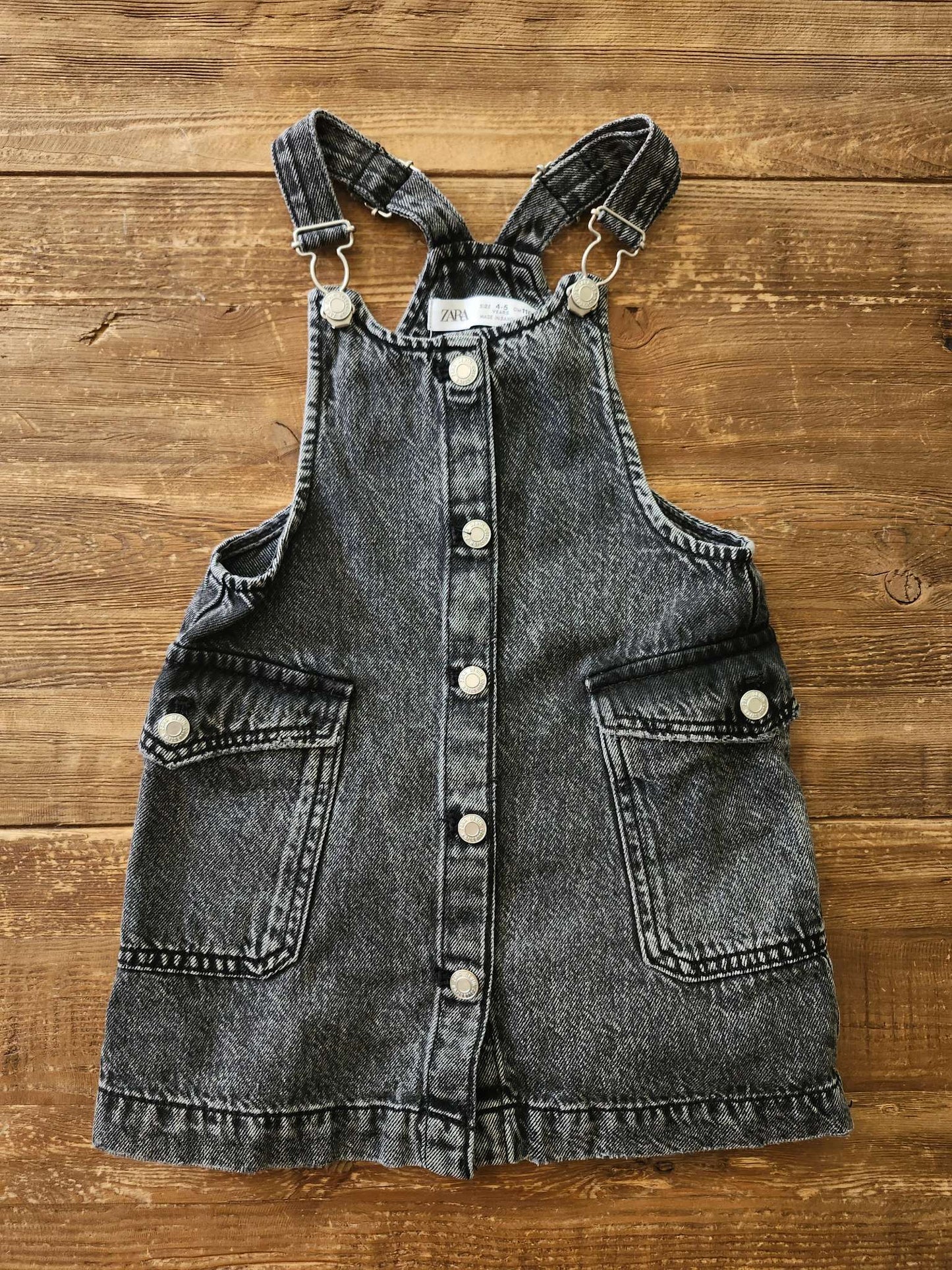 Zara overall dress, 4-5T, like new, Kids 4/4T