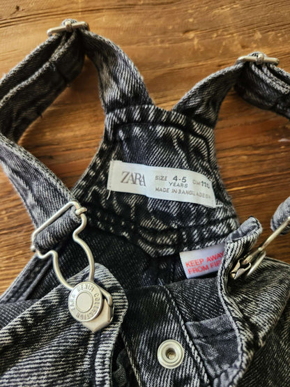 Zara overall dress, 4-5T, like new, Kids 4/4T