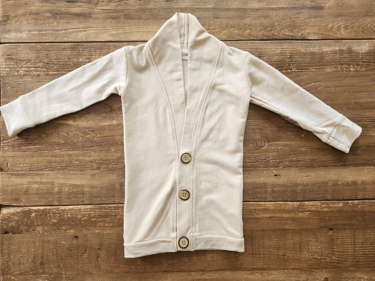 os & oakes bamboo cardigan, beige, 12-18M, like new, Kids 18 Month (12-18M)