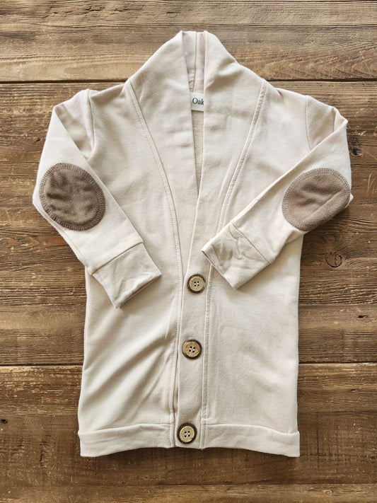 os & oakes bamboo cardigan, beige, 12-18M, like new, Kids 18 Month (12-18M)