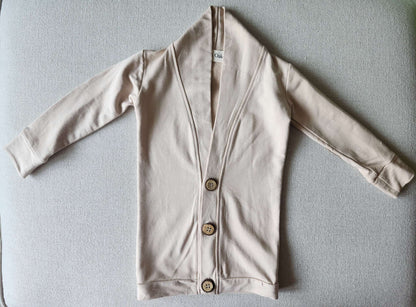 os & oakes bamboo cardigan, beige, 12-18M, like new, Kids 18 Month (12-18M)