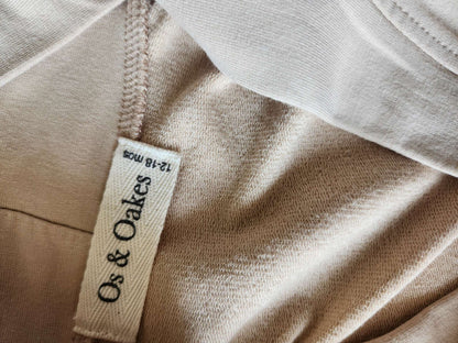 os & oakes bamboo cardigan, beige, 12-18M, like new, Kids 18 Month (12-18M)