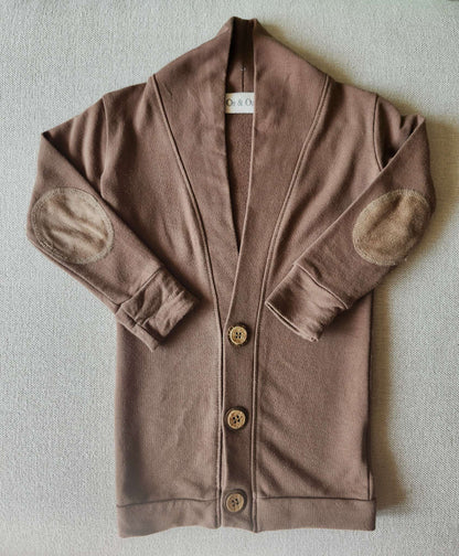 os & oakes bamboo cardigan, brown, 12-18M, Kids 18 Month (12-18M)