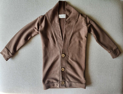 os & oakes bamboo cardigan, brown, 12-18M, Kids 18 Month (12-18M)