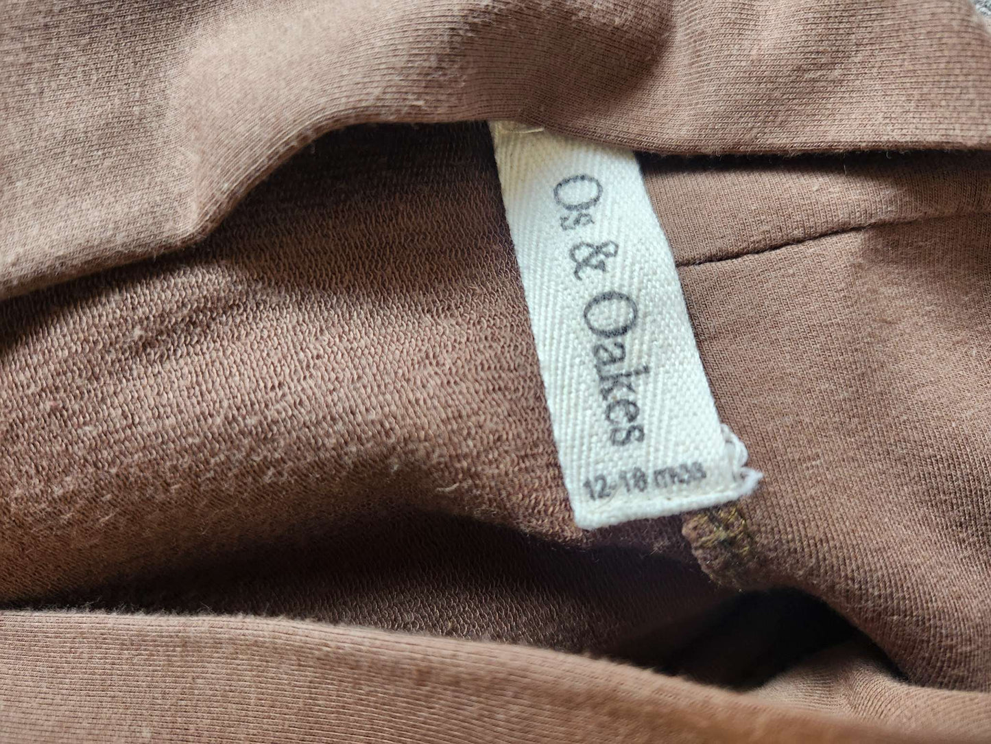 os & oakes bamboo cardigan, brown, 12-18M, Kids 18 Month (12-18M)