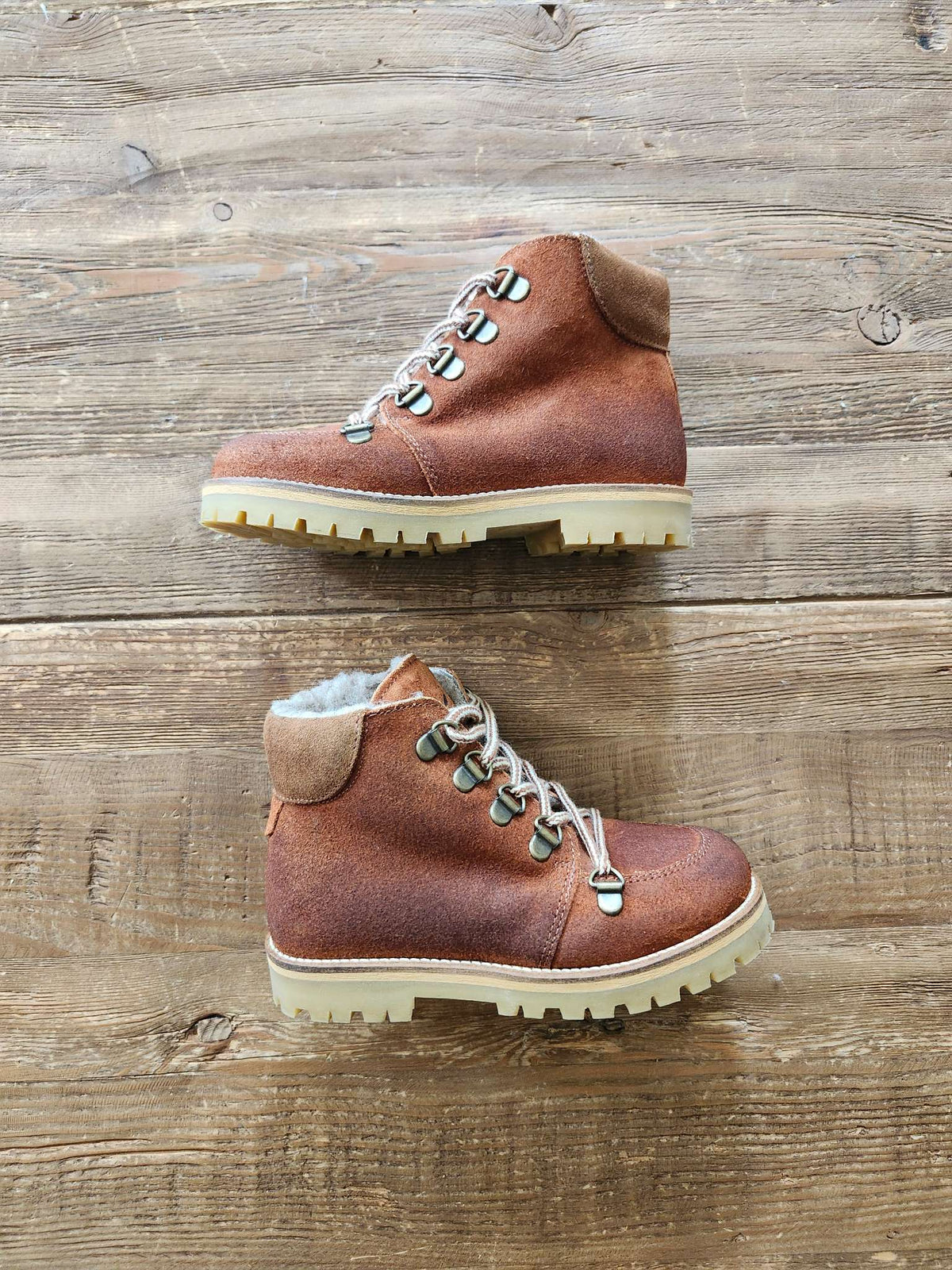 Petit Nord kids shearling boots, size 10 US (size EUR 27), like new, Shoes 10 (Toddler:2-4yr)