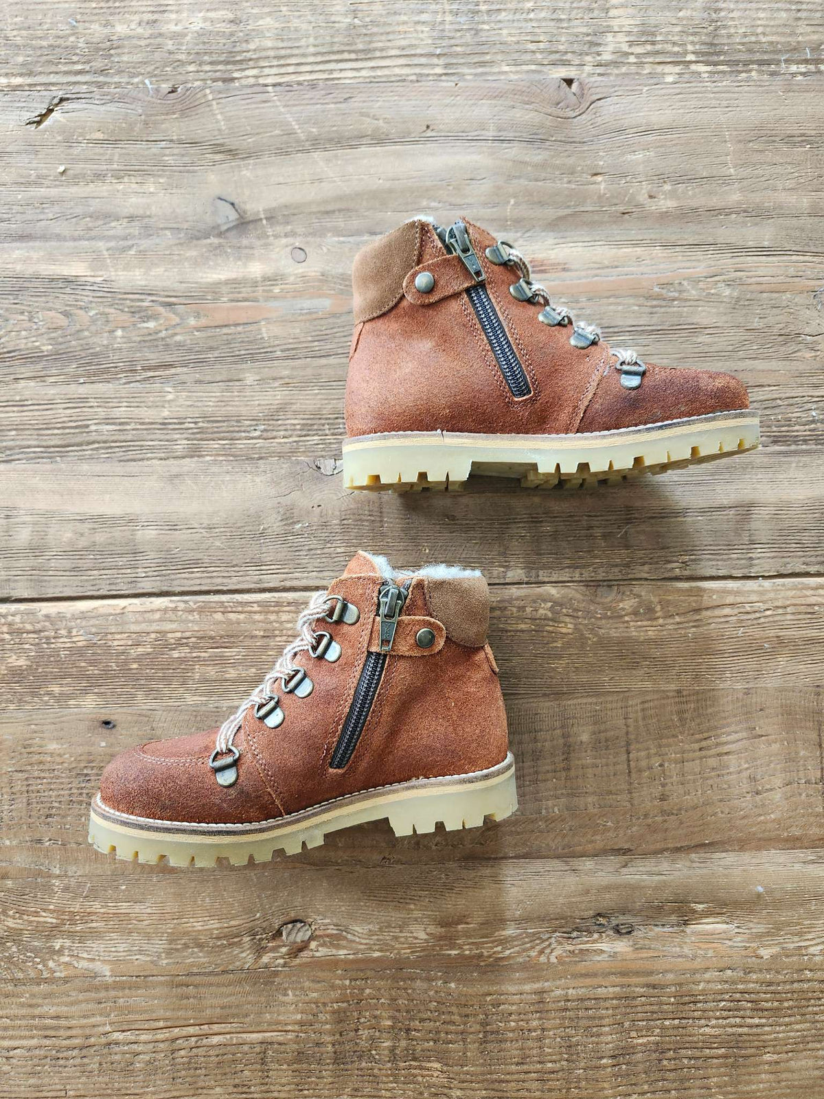 Petit Nord kids shearling boots, size 10 US (size EUR 27), like new, Shoes 10 (Toddler:2-4yr)