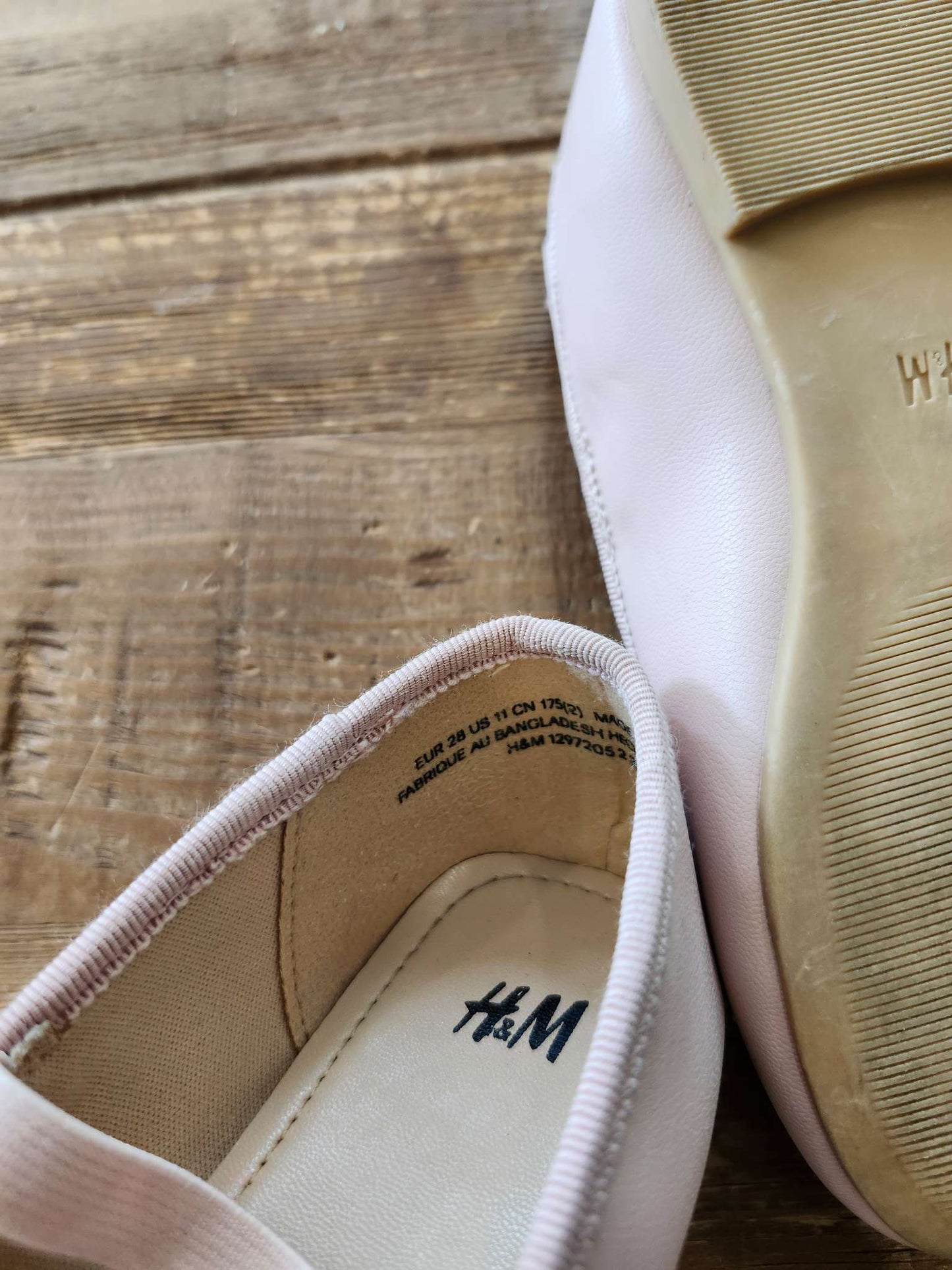 H&M kids ballet flats, light pink, size 11 (EUR 28), Shoes 11 (Toddler:2-4yr)