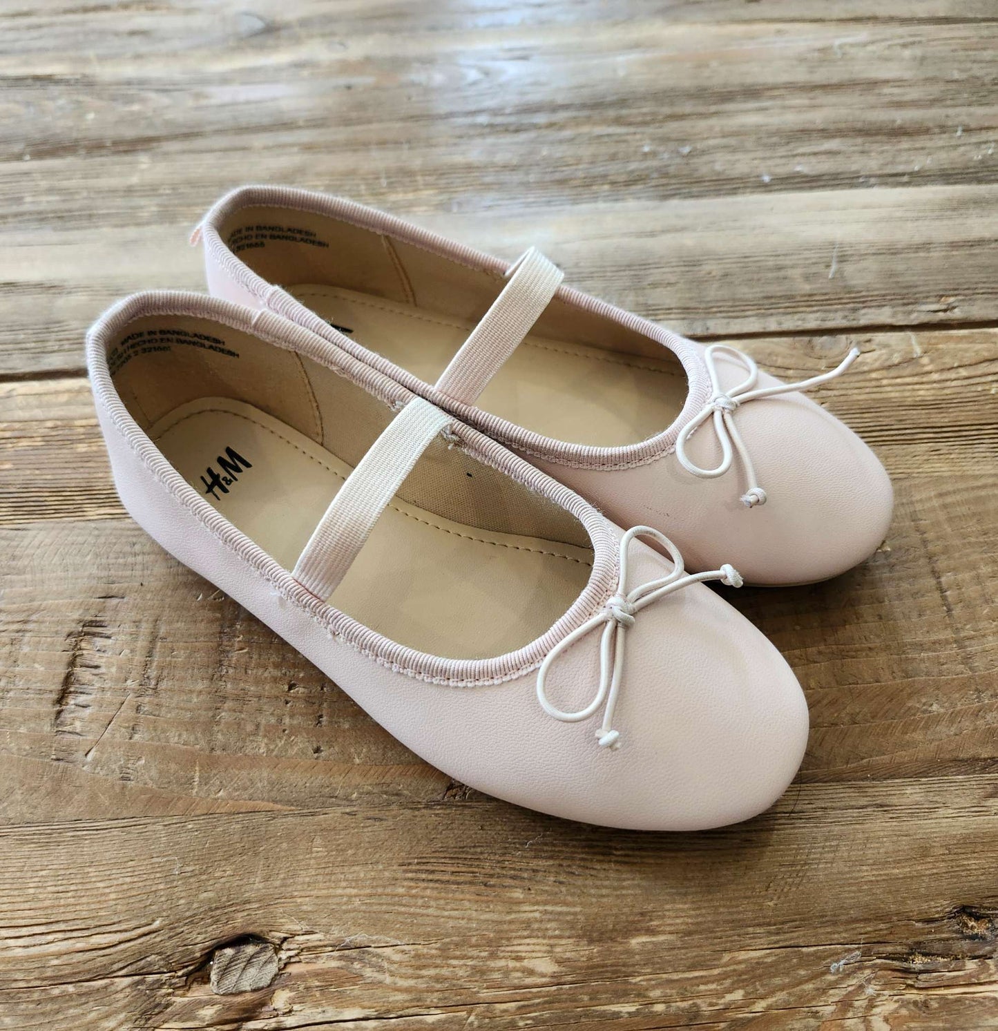 H&M kids ballet flats, light pink, size 11 (EUR 28), Shoes 11 (Toddler:2-4yr)