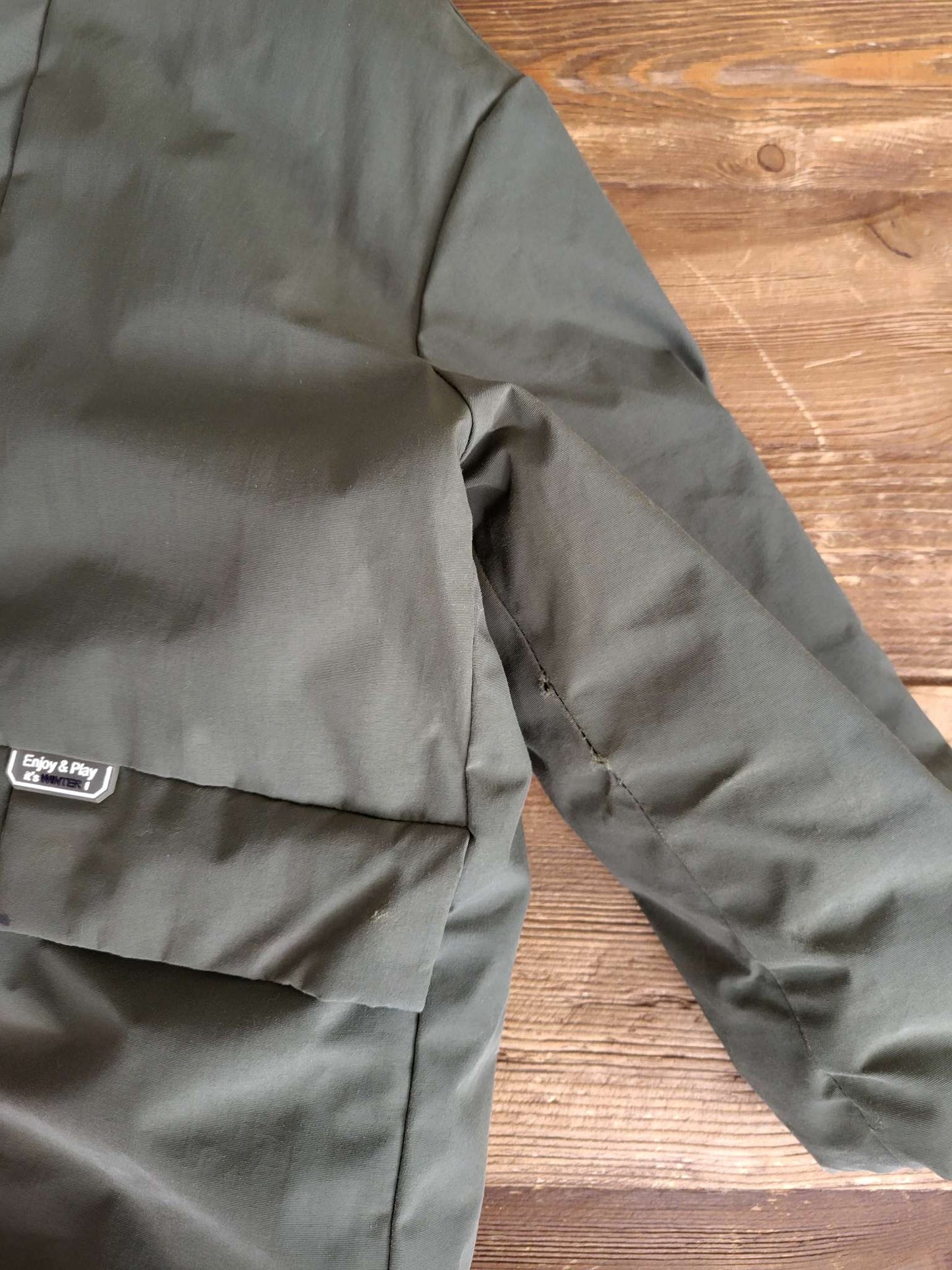 Zara olive green coat, 18-24M, Kids 24 Month (18-24M)