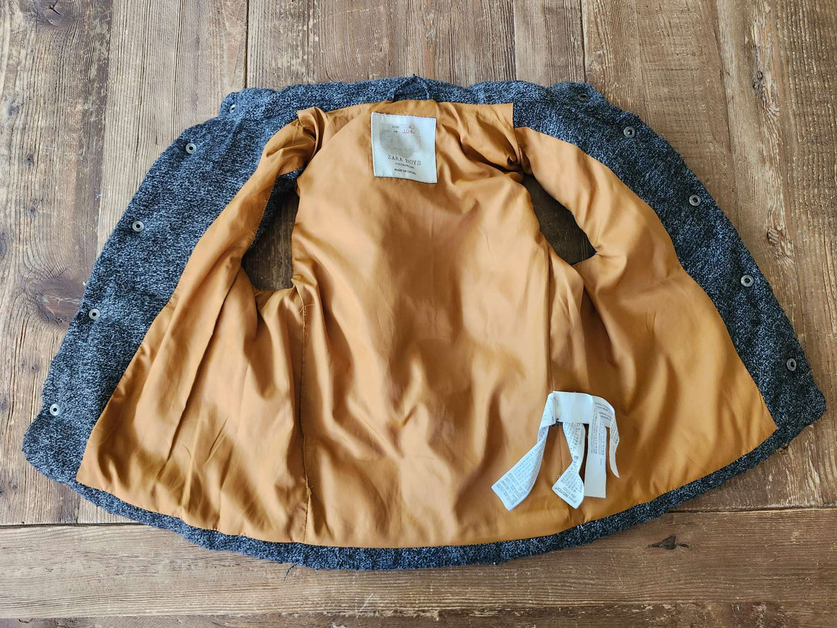 Zara kids puffy vest, grey, 4T, Kids 4/4T