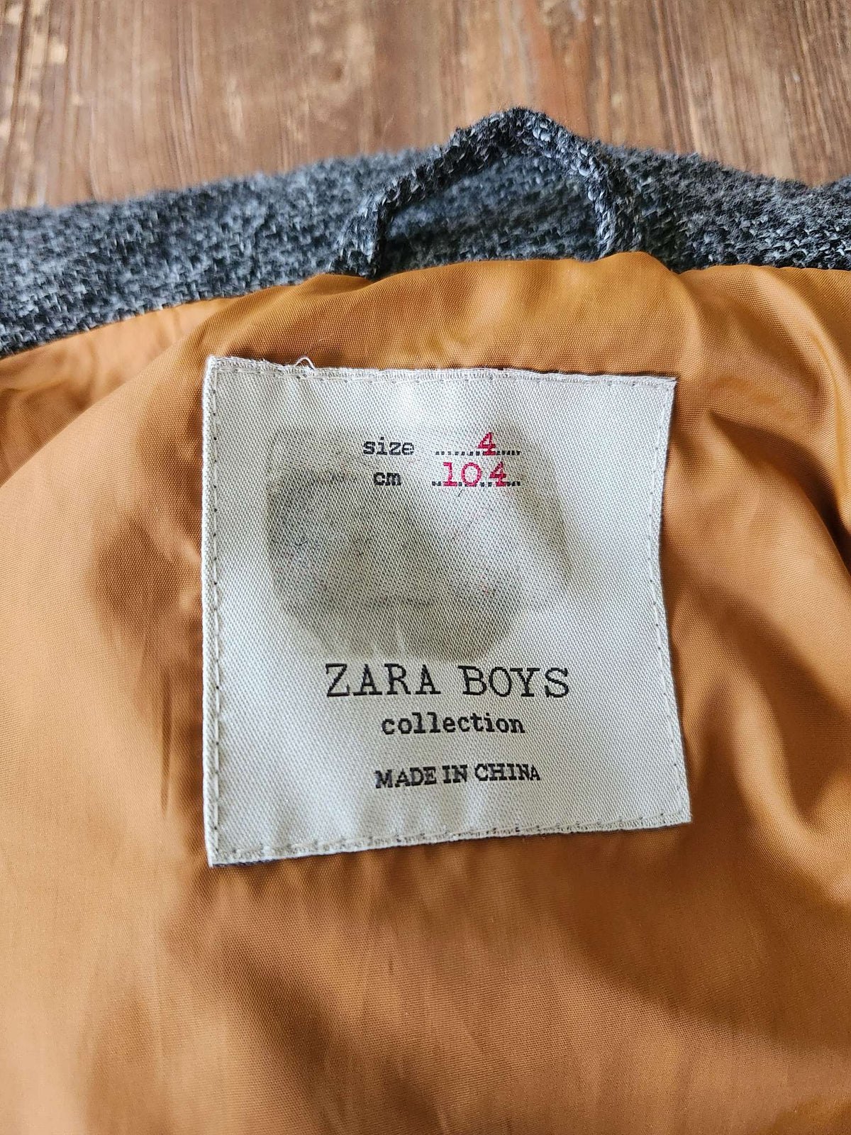 Zara kids puffy vest, grey, 4T, Kids 4/4T