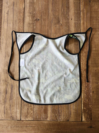 Baby Bapron, dinosaur smock bib, 6M-3T