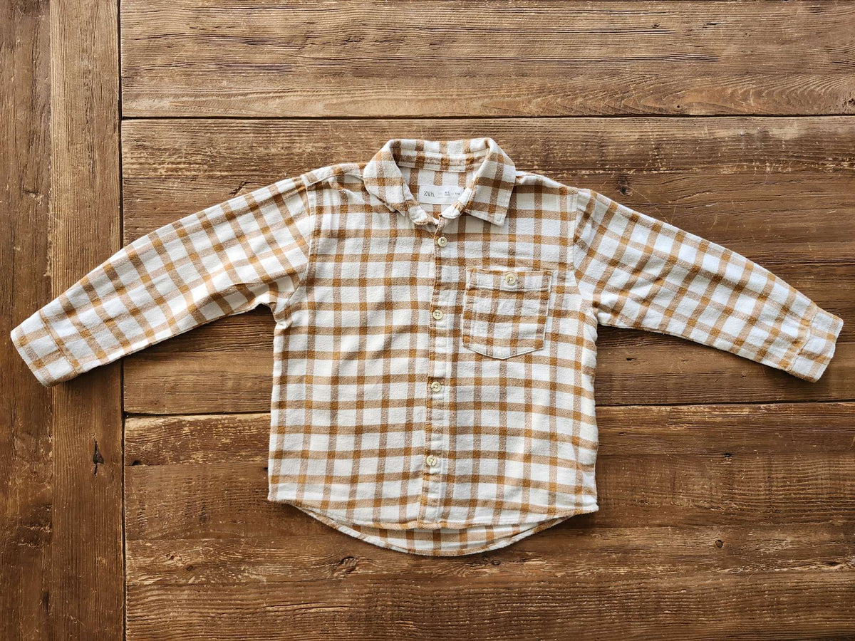 Zara flannel shirt, 4-5 years, Kids 4/4T