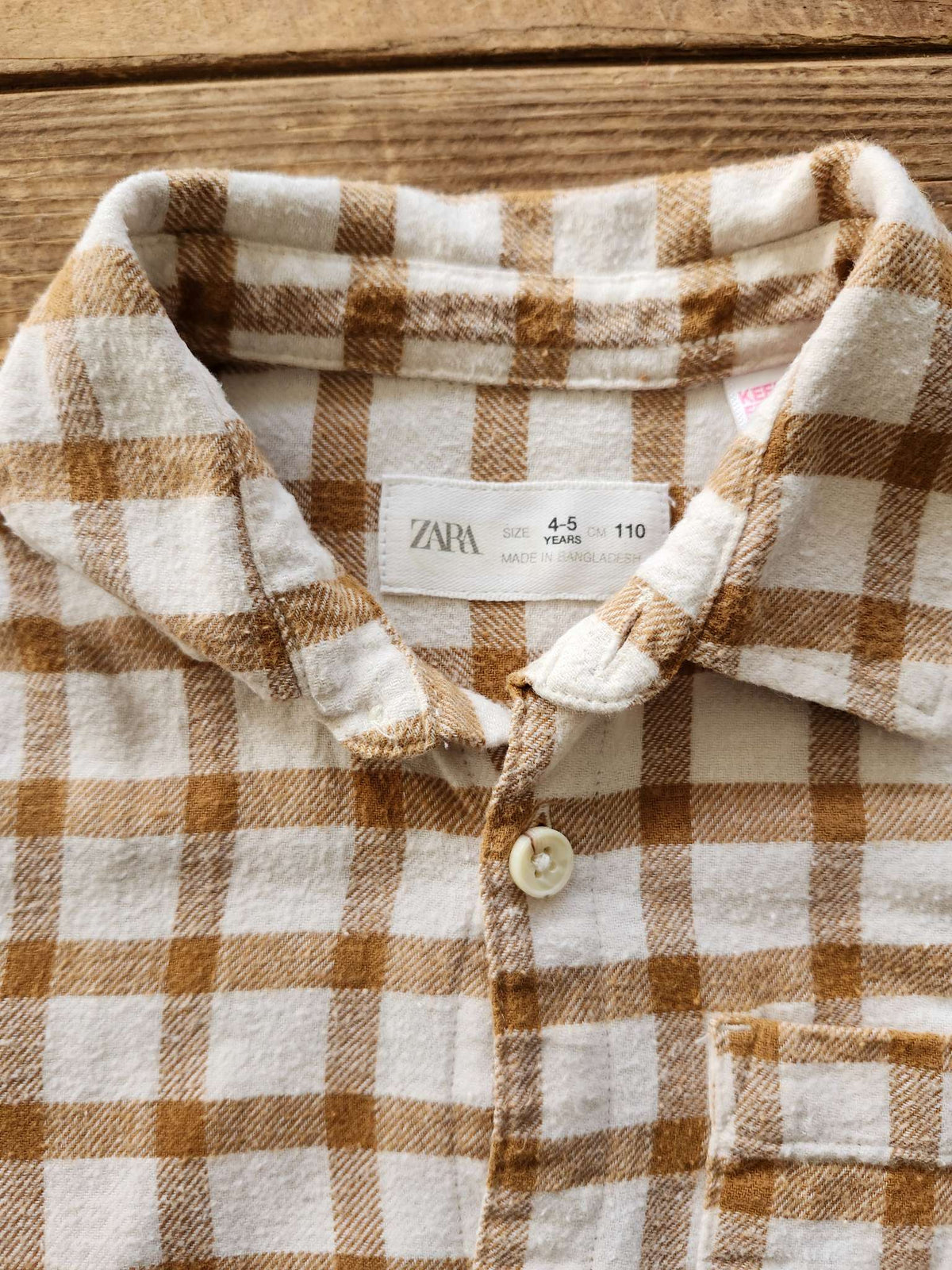 Zara flannel shirt, 4-5 years, Kids 4/4T