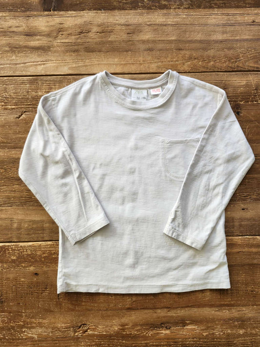 Zara light grey shirt, 3-4T, Kids 3T