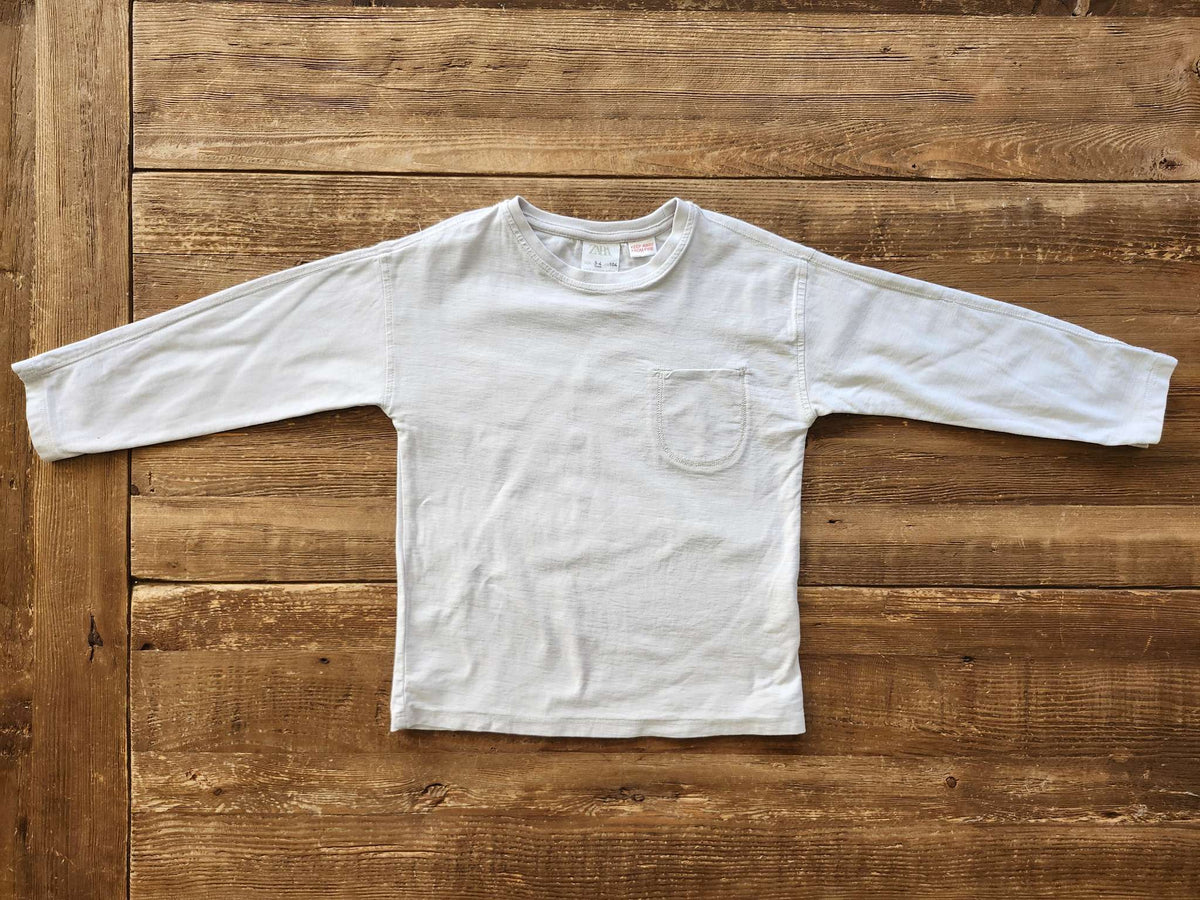 Zara light grey shirt, 3-4T, Kids 3T