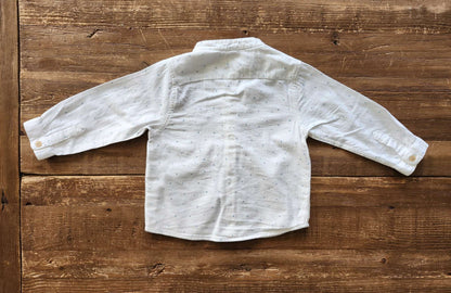 Zara flannel triangles shirt, 12-18M, like new , Kids 18 Month (12-18M)
