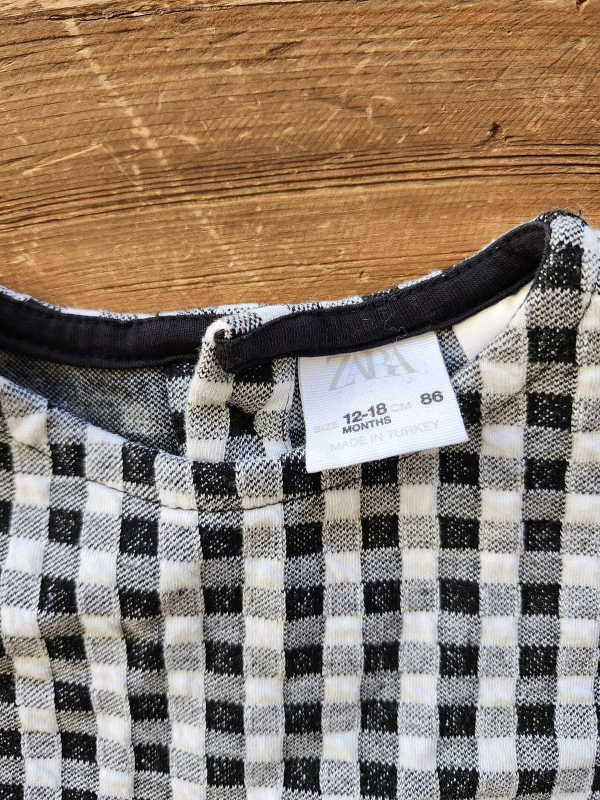 Zara gingham dress, 12-18M, like new, Kids 18 Month (12-18M)