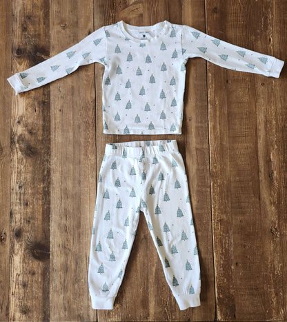 Petit Lem organic cotton holiday pajamas, 3T, Kids 3T