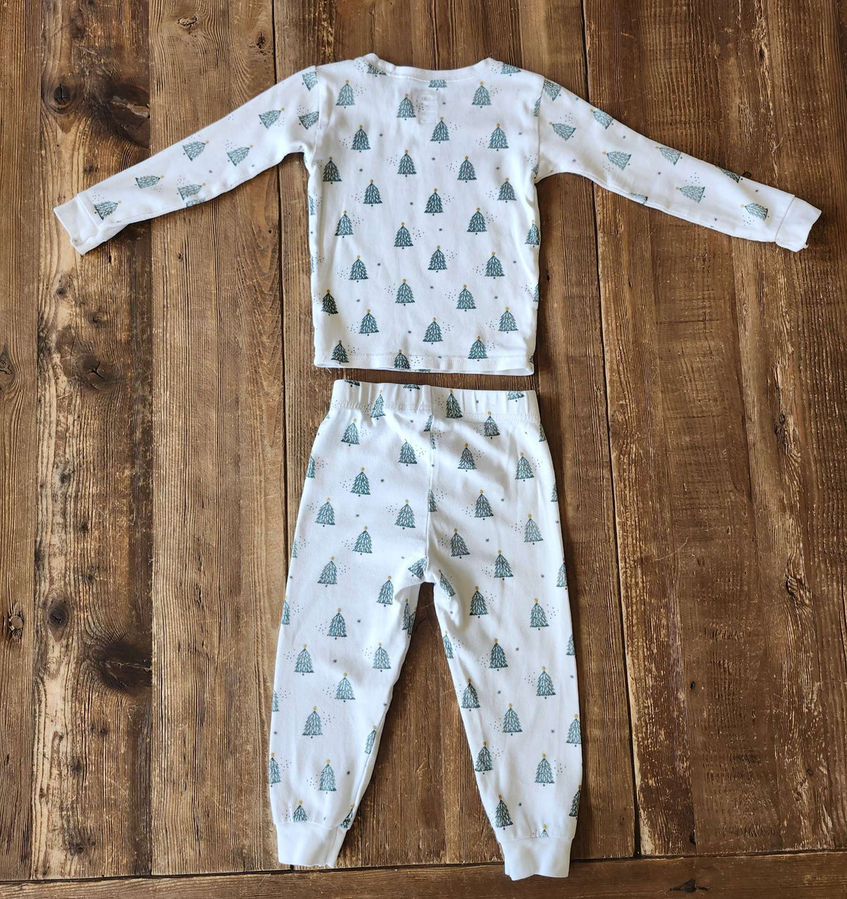 Petit Lem organic cotton holiday pajamas, 3T, Kids 3T