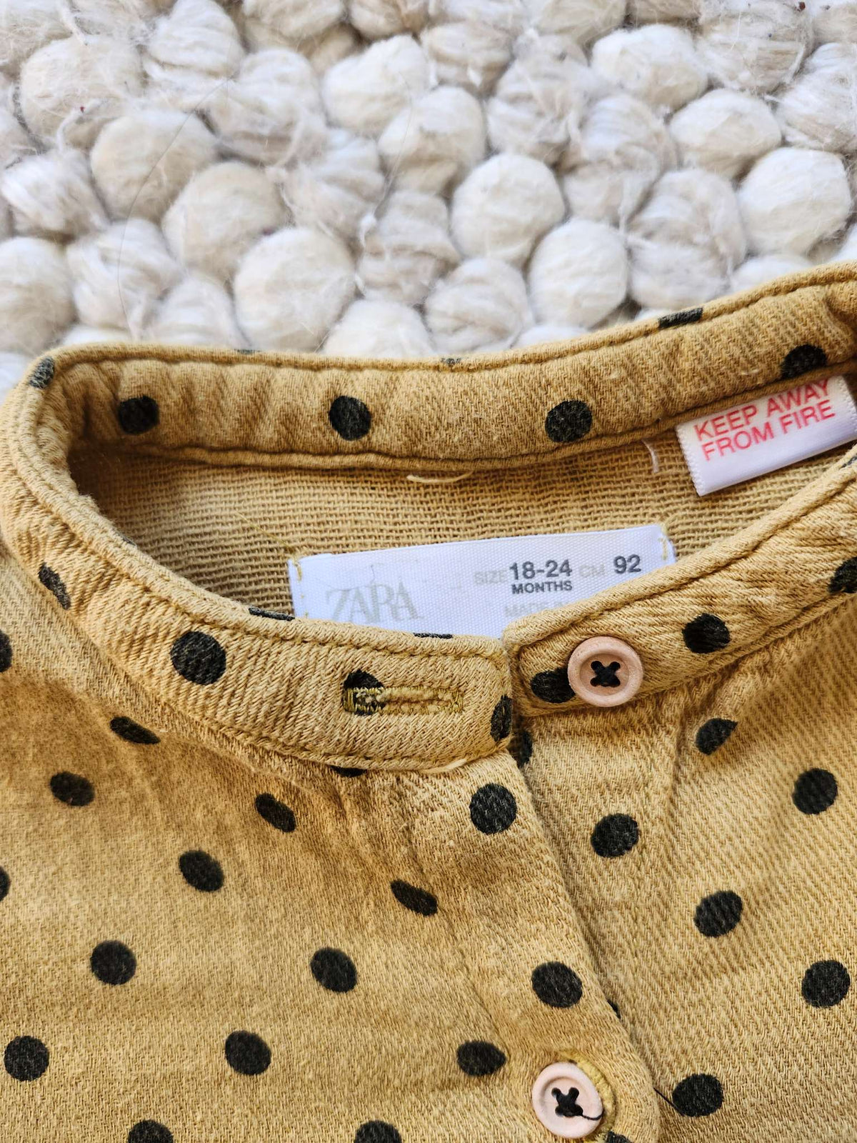 Zara kids polkadot dress, 18-24M, EUC, Kids 24 Month (18-24M)
