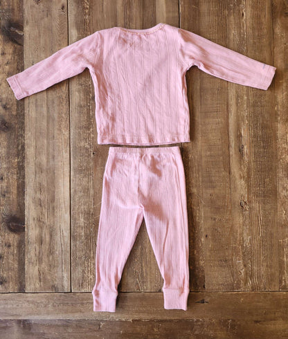 MINI A TURE organic cotton pajamas, pink, 2T, Kids 2T
