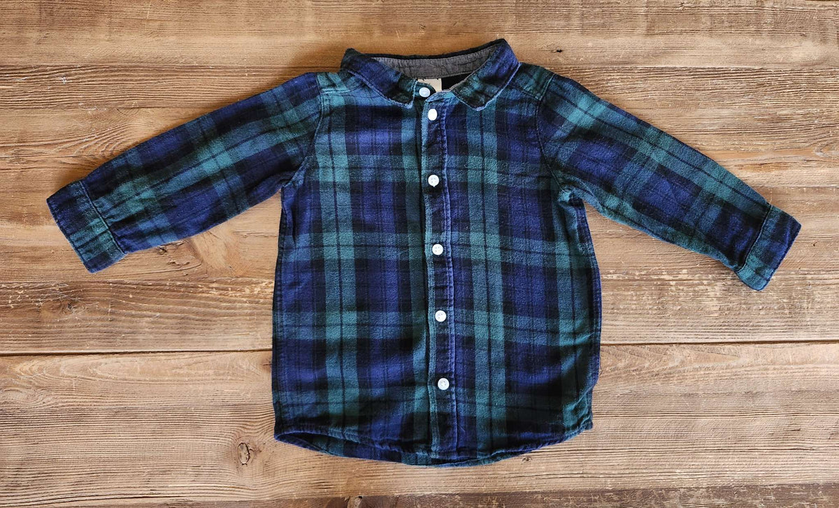 H&M tartan shirt, 18M, Kids 18 Month (12-18M)