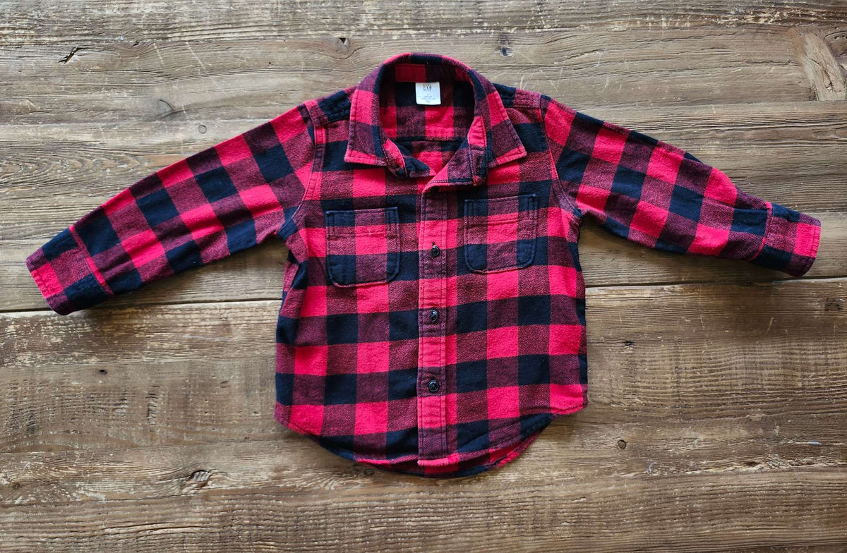 Gap buffalo plaid shirt, 2T, Kids 2T