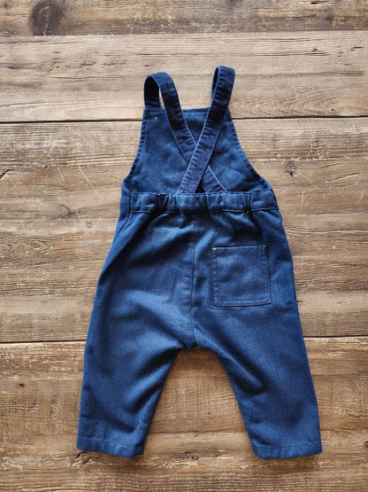Zara baby overalls, navy, 6-9M, like new , Kids 9 Month (6-9M)