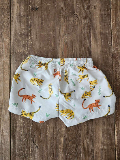 Zara jungle cats swim shorts, 2-3T, Kids 2T