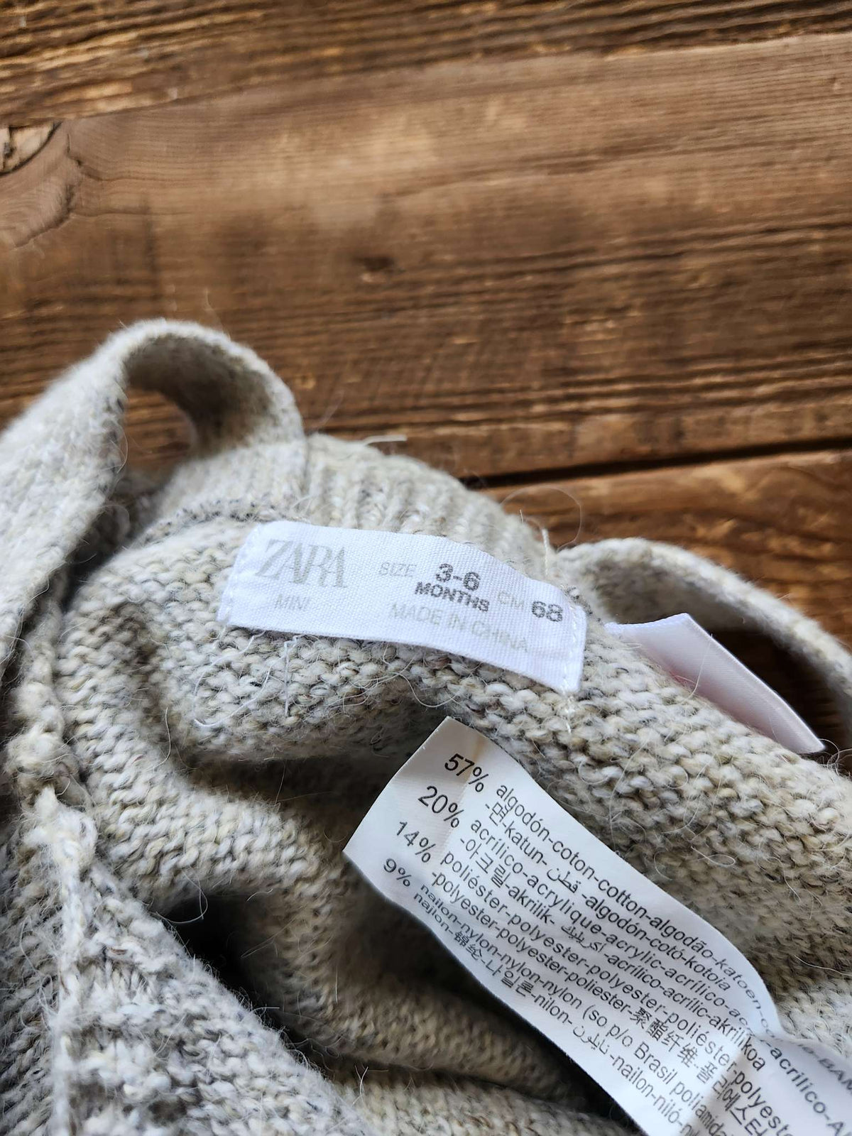 Zara baby knit overalls, 3-6M, Kids 6 Month (3-6M)