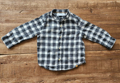 Zara check shirt, 12-18M, Kids 18 Month (12-18M)