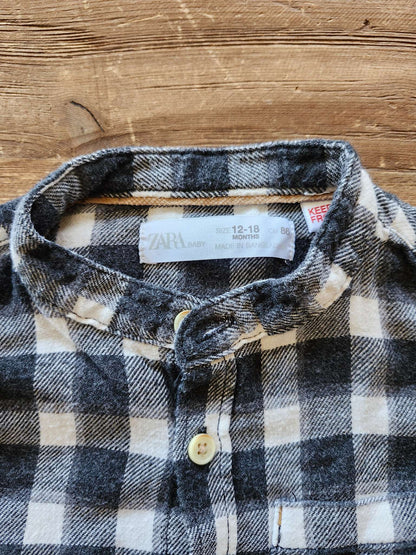 Zara check shirt, 12-18M, Kids 18 Month (12-18M)