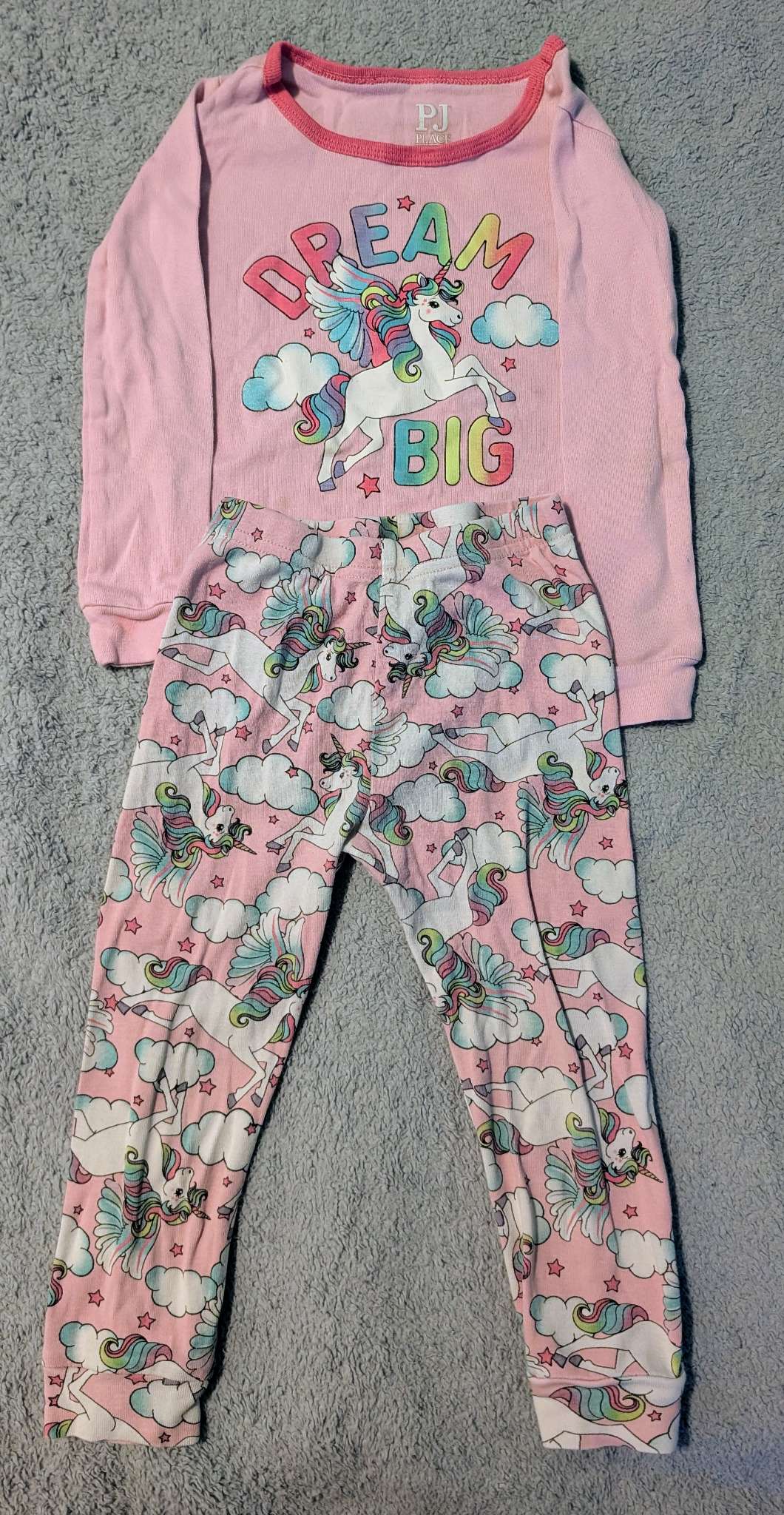 Girls 2T unicorn pajama set, Kids 2T
