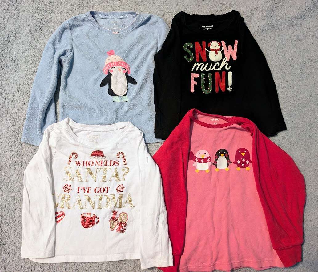 Holiday Shirts 3T - 4pcs, Kids 3T