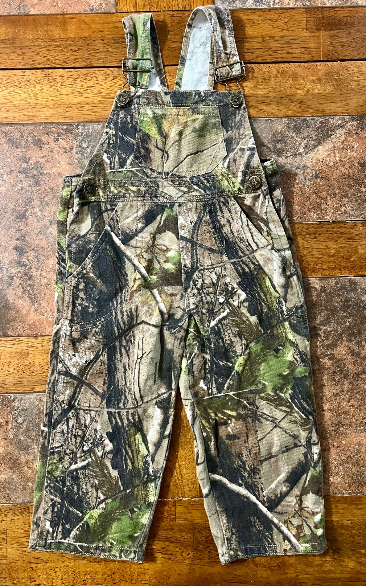 Creative Kid Real Tree camo print overalls, Kids 2T