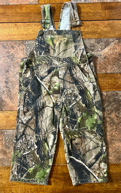 Creative Kid Real Tree camo print overalls, Kids 2T