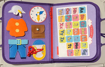 NWOT Velcro travel busy book