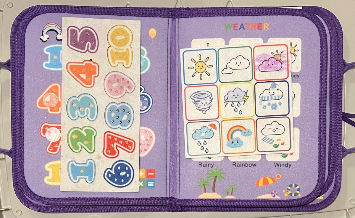 NWOT Velcro travel busy book