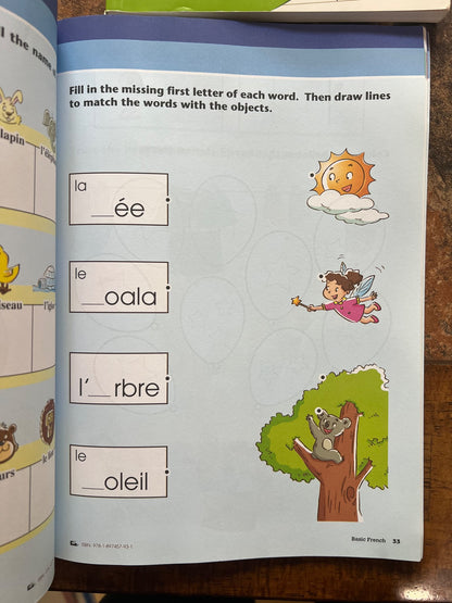 4 French school exercise books